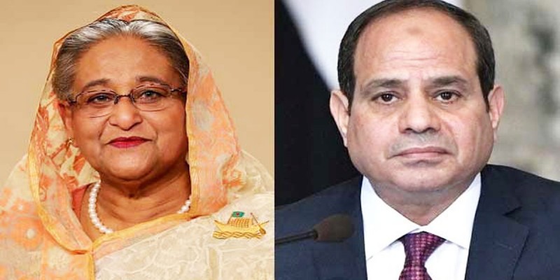 শেখ হাসিনাকে মিশরের প্রেসিডেন্ট সিসির অভিনন্দন শেখ হাসিনাকে মিশরের প্রেসিডেন্ট সিসির অভিনন্দন
