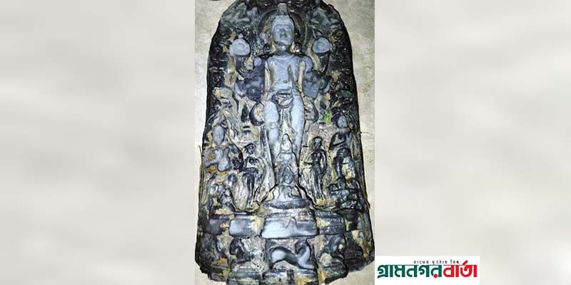 বগুড়ায় পুকুর খননকালে কষ্টিপাথরের বিষ্ণু মূর্তি উদ্ধার বগুড়ায় পুকুর খননকালে কষ্টিপাথরের বিষ্ণু মূর্তি উদ্ধার