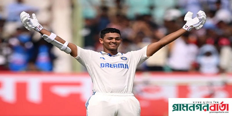 ডাবল সেঞ্চুরিতে রেকর্ড জয়সোয়ালের, ৩৯৬ রানে ভারত থামলো ডাবল সেঞ্চুরিতে রেকর্ড জয়সোয়ালের, ৩৯৬ রানে ভারত থামলো