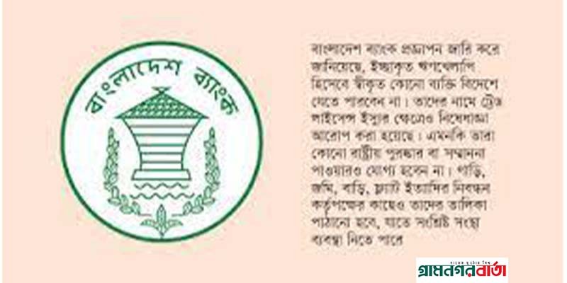 তৈরি হচ্ছে ঋণখেলাপিদের তালিকা, বাধাপ্রাপ্ত হবে বিদেশ যাত্রা ও লাইসেন্স ইস্যু তৈরি হচ্ছে ঋণখেলাপিদের তালিকা, বাধাপ্রাপ্ত হবে বিদেশ যাত্রা ও লাইসেন্স ইস্যু