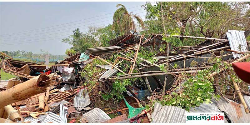 বাগেরহাটে কাল বৈশাখী ঝড়ের তান্ডব, আহত ১০, বজ্রপাতে নিহত ১ বাগেরহাটে কাল বৈশাখী ঝড়ের তান্ডব, আহত ১০, বজ্রপাতে নিহত ১