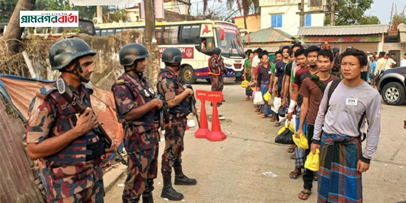 মিয়ানমার সেনাসহ ২৮৮ জনকে ফেরত পাঠাল বিজিবি মিয়ানমার সেনাসহ ২৮৮ জনকে ফেরত পাঠাল বিজিবি