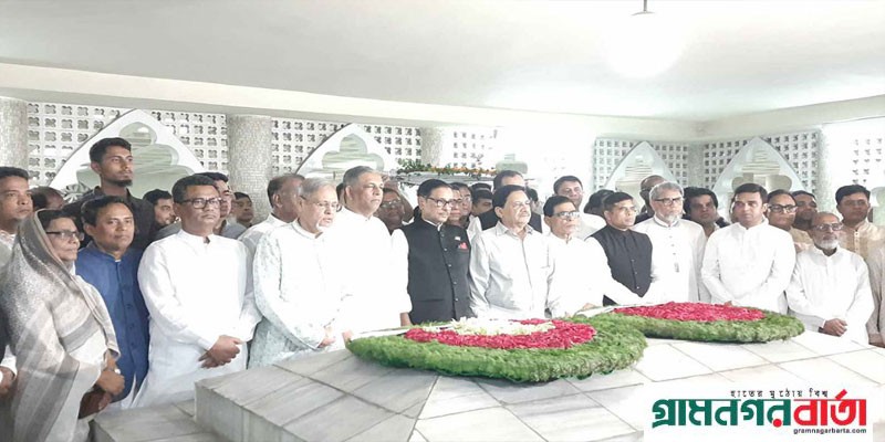 শেরে বাংলার সমাধিতে প্রধানমন্ত্রীর পক্ষে শ্রদ্ধা নিবেদন শেরে বাংলার সমাধিতে প্রধানমন্ত্রীর পক্ষে শ্রদ্ধা নিবেদন