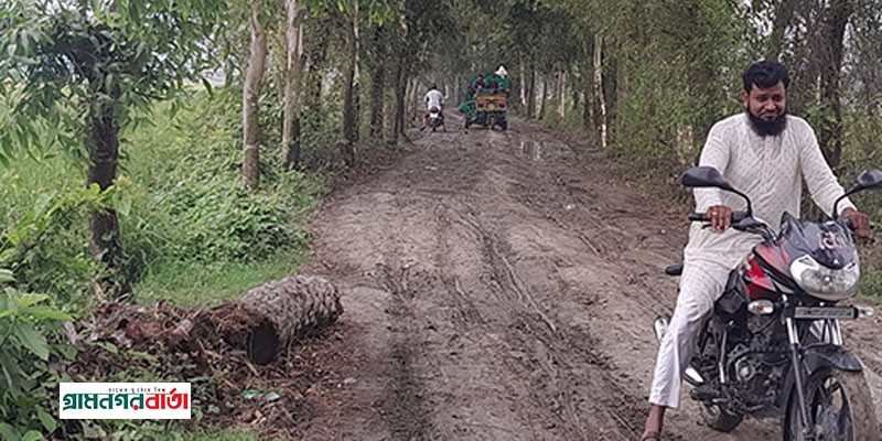 নন্দীগ্রামে আধা কিলোমিটার কাঁচা রাস্তার জন্য দুই উপজেলাবাসীর চরম দুর্ভোগ নন্দীগ্রামে আধা কিলোমিটার কাঁচা রাস্তার জন্য দুই উপজেলাবাসীর চরম দুর্ভোগ