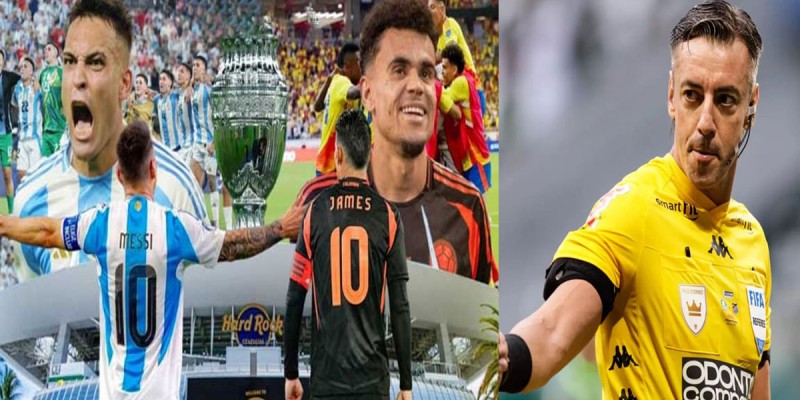 আর্জেন্টিনা ও কলম্বিয়া ফাইনালে ব্রাজিলের ৫ রেফারি আর্জেন্টিনা ও কলম্বিয়া ফাইনালে ব্রাজিলের ৫ রেফারি