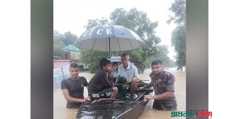ফেনী সীমান্তে বন্যাদুর্গতদের উদ্ধারে বিজিবি ফেনী সীমান্তে বন্যাদুর্গতদের উদ্ধারে বিজিবি
