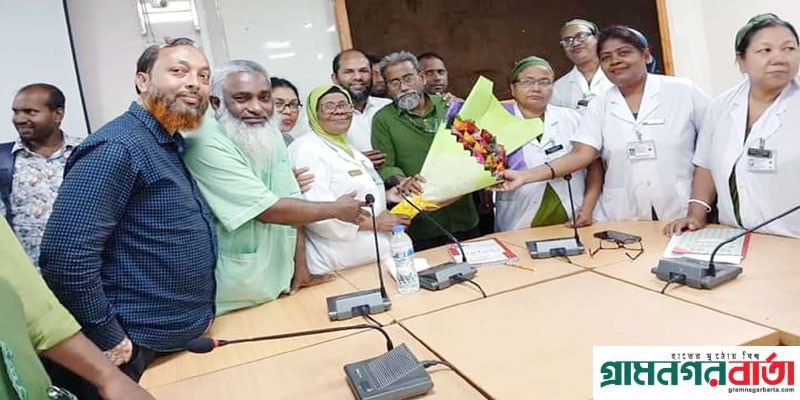 সিলেট এমএজি ওসমানী হাসপাতালে সিনিয়র নার্সিং অফিসার নজরুল ইসলাম বাবুলের বিদায় সংবর্ধনা সিলেট এমএজি ওসমানী হাসপাতালে সিনিয়র নার্সিং অফিসার নজরুল ইসলাম বাবুলের বিদায় সংবর্ধনা