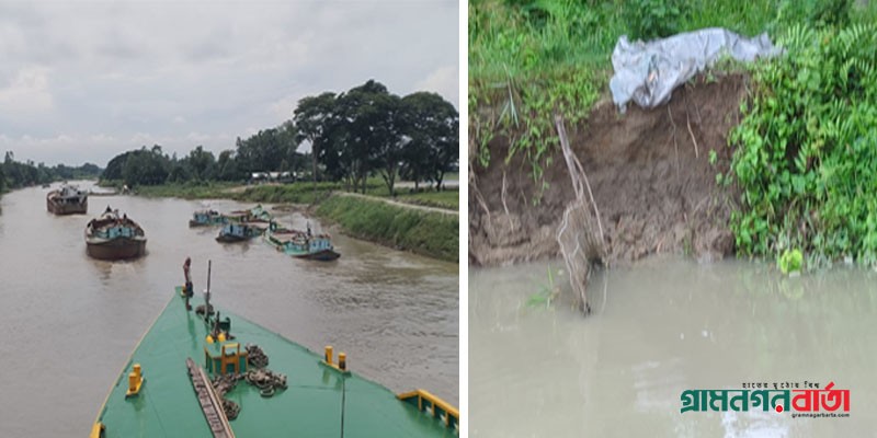 নিষেধাজ্ঞা অমান্য করে মুন্সীগঞ্জের তালতলা-গৌরগঞ্জ খালে বাল্কহেড নিষেধাজ্ঞা অমান্য করে মুন্সীগঞ্জের তালতলা-গৌরগঞ্জ খালে বাল্কহেড