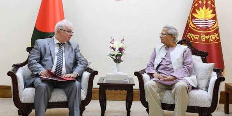 প্রধান উপদেষ্টার সঙ্গে রুশ রাষ্ট্রদূতের বিদায়ী সাক্ষাৎ, রাশিয়াকে আরও বিনিয়োগের আহ্বান প্রধান উপদেষ্টার সঙ্গে রুশ রাষ্ট্রদূতের বিদায়ী সাক্ষাৎ, রাশিয়াকে আরও বিনিয়োগের আহ্বান