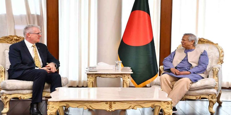 প্রধান উপদেষ্টার সঙ্গে অস্ট্রেলিয়ার স্বরাষ্ট্রমন্ত্রীর সাক্ষাৎ প্রধান উপদেষ্টার সঙ্গে অস্ট্রেলিয়ার স্বরাষ্ট্রমন্ত্রীর সাক্ষাৎ