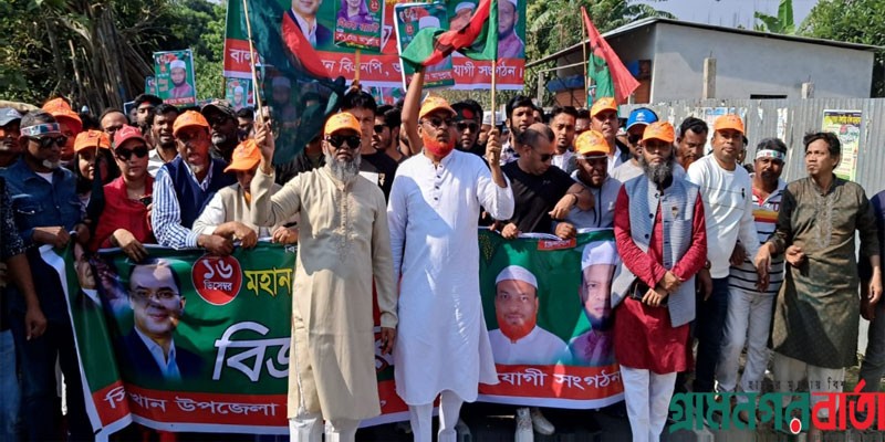 সিরাজদিখানে বিজয় দিবস উপলক্ষে বিএনপির বর্ণাঢ্য র্যালি সিরাজদিখানে বিজয় দিবস উপলক্ষে বিএনপির বর্ণাঢ্য র্যালি