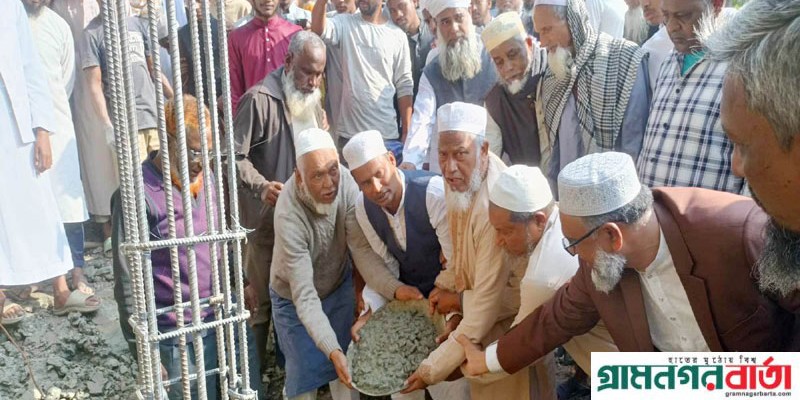 কাউনিয়া মাদ্রাসা ও এতিম খানার ৪তলা ভবনের নির্মান কাজের ভিত্তি কাউনিয়া মাদ্রাসা ও এতিম খানার ৪তলা ভবনের নির্মান কাজের ভিত্তি