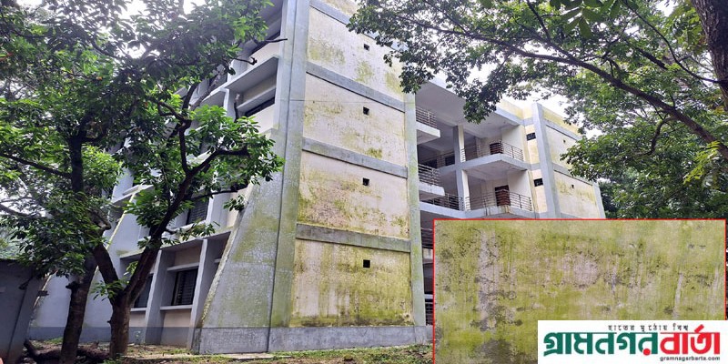 আদমদীঘিতে প্রশাসনিক ভবন নির্মাণের চার মাসে দেয়ালে জমেছে শ্যাঁওলা, উঠে যাচ্ছে প্লাস্টার আদমদীঘিতে প্রশাসনিক ভবন নির্মাণের চার মাসে দেয়ালে জমেছে শ্যাঁওলা, উঠে যাচ্ছে প্লাস্টার