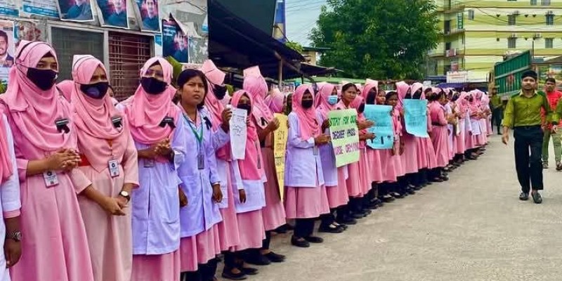 পঞ্চগড়ে ডিপ্লোমা নার্সদের বিক্ষোভ কর্মসূচি পালিত পঞ্চগড়ে ডিপ্লোমা নার্সদের বিক্ষোভ কর্মসূচি পালিত