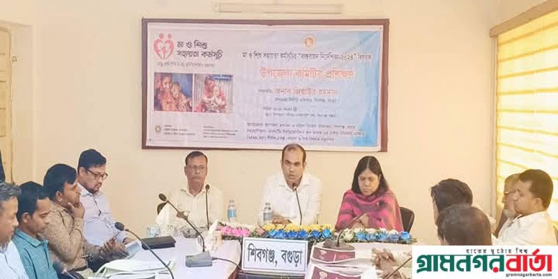 শিবগঞ্জে মা ও শিশু সহায়তা কর্মসূচি বাস্তবায়ন কমিটির প্রশিক্ষণ কর্মশালা শিবগঞ্জে মা ও শিশু সহায়তা কর্মসূচি বাস্তবায়ন কমিটির প্রশিক্ষণ কর্মশালা
