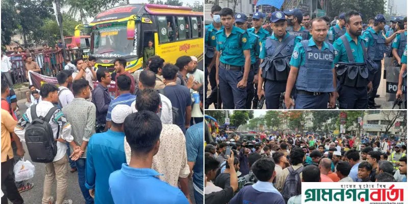 একাধিক দাবিতে নতুনবাজারে ইউআইইউ শিক্ষার্থীদের ব্লকেড, যান চলাচল বন্ধ একাধিক দাবিতে নতুনবাজারে ইউআইইউ শিক্ষার্থীদের ব্লকেড, যান চলাচল বন্ধ