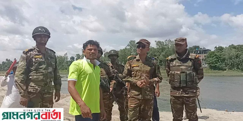 পঞ্চগড়ে নিয়ম ভেঙ্গে বালু উত্তোলনের দায়ে একজনকে জরিমানা  