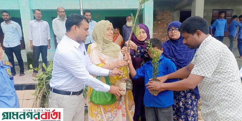 কৃষি বিভাগের উদ্যোগে কাউনিয়ায় ২৩টি শিক্ষা প্রতিষ্ঠানে গাছের চারা বিতরণ