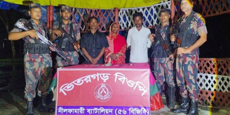 পঞ্চগড় সীমান্ত দিয়ে ভারতে অনুপ্রবেশেল চেষ্টা আটক-৩
