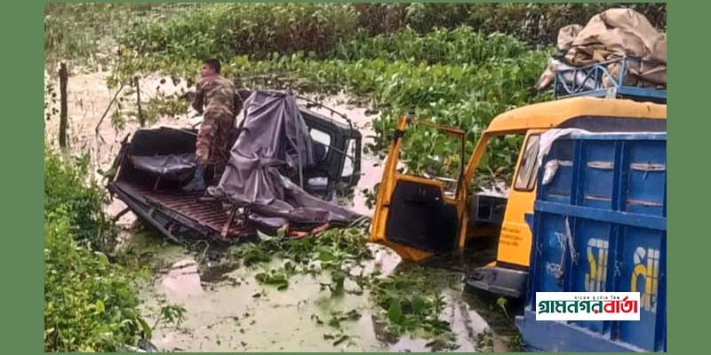 রাজশাহীতে ট্রাকের ধাক্কায় সেনাবাহিনীর টহল দলের ৮ সদস্য আহত