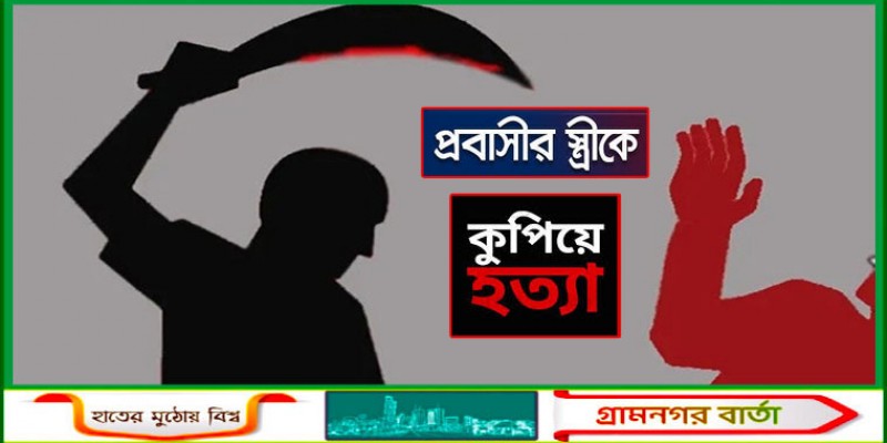 কালকিনিতে প্রবাসীর স্ত্রীকে কুপিয়ে হত্যার অভিযোগ