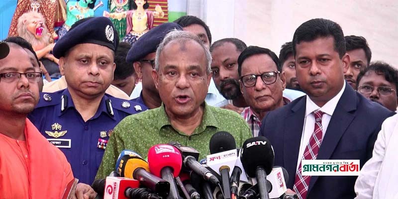 শারদীয় দুর্গাপূজায় নিরাপত্তা ঝুঁকি নেই : স্বরাষ্ট্র উপদেষ্টা