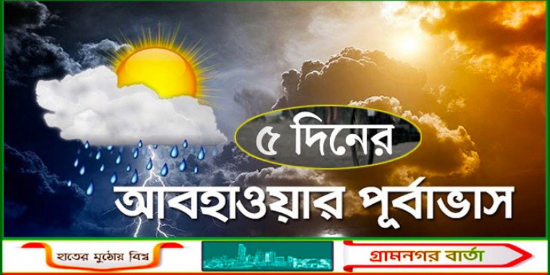 পাঁচ দিনের আবহাওয়ার পূর্বাভাস পাঁচ দিনের আবহাওয়ার পূর্বাভাস
