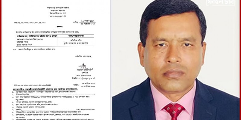 সরানো হলো ঢাকা দক্ষিণ সিটির প্রশাসক ও ঢাকা ওয়াসার এমডিকে অনলাইন ডেস্ক