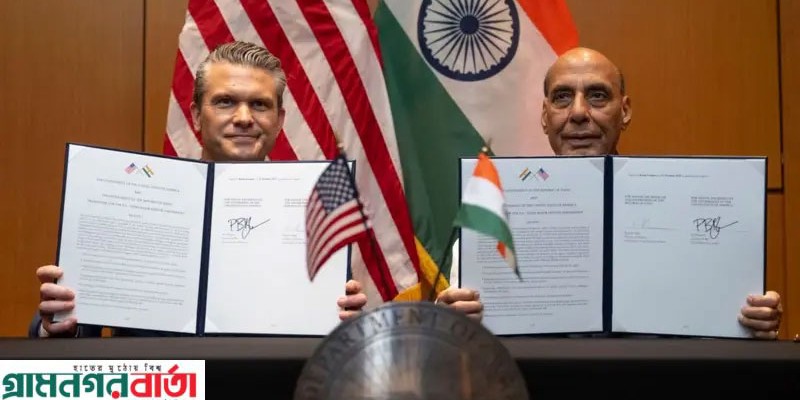 ভারত আর যুক্তরাষ্ট্রের মধ্যে ১০ বছর মেয়াদি প্রতিরক্ষা চুক্তি সই ভারত আর যুক্তরাষ্ট্রের মধ্যে ১০ বছর মেয়াদি প্রতিরক্ষা চুক্তি সই