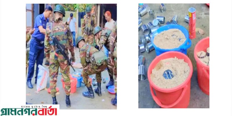 মুন্সীগঞ্জে যৌথ বাহিনীর অভিযানে ৩ বালতি অবিষ্ফোরিত ককটেল উদ্বারসহ গ্রেফতার এক