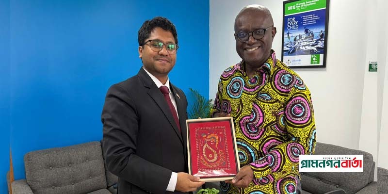 ইউনিসেফ প্রতিনিধির সঙ্গে বাংলাদেশের হাইকমিশনারের সাক্ষাৎ