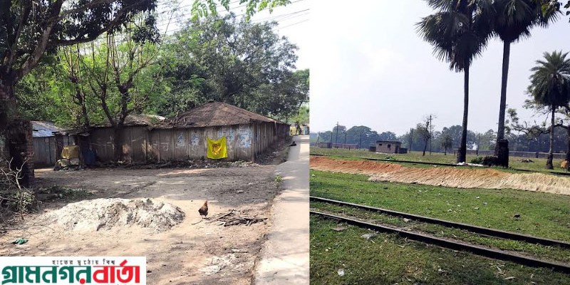 সান্তাহারে রেলওয়ের ১০৬ বিঘা জমি বেদখল ,গড়ে উঠেছে বস্তি ও বিভিন্ন স্থাপনা