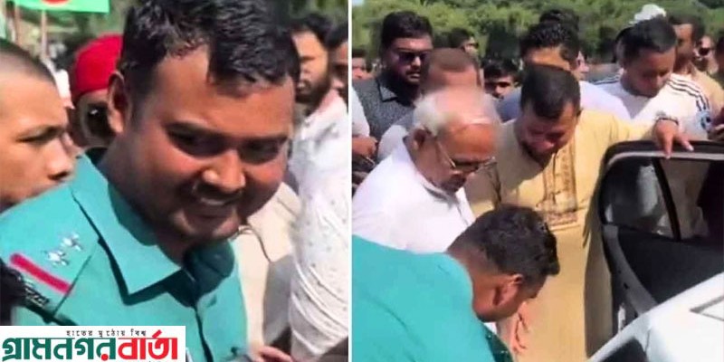 বিএনপি নেতা রিজভীকে পা ছুঁয়ে সালাম, সেই সার্জেন্ট বরখাস্ত