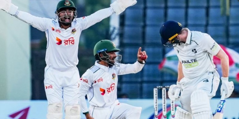 আয়ারল্যান্ডের বিরুদ্ধে ইনিংস ও ৪৭ রানে প্রথম টেস্ট জিতলো বাংলাদেশ