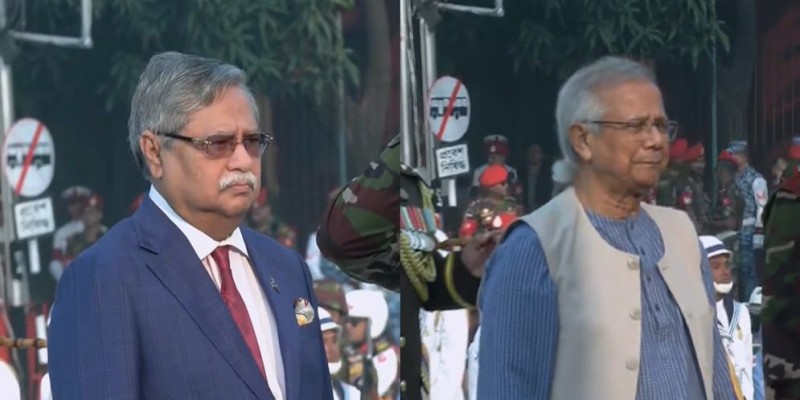 সশস্ত্র বাহিনী দিবসে শিখা অনির্বাণে রাষ্ট্রপতি ও প্রধান উপদেষ্টার শ্রদ্ধা