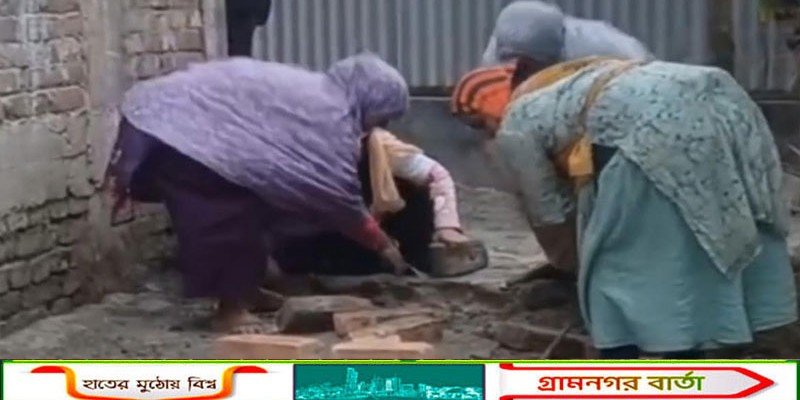 মাদারীপুরে সরকারী রস্তার ইট তুলে নেওয়ায় ইউপি সদস্যের স্বামীকে  কুপিয়ে যখম