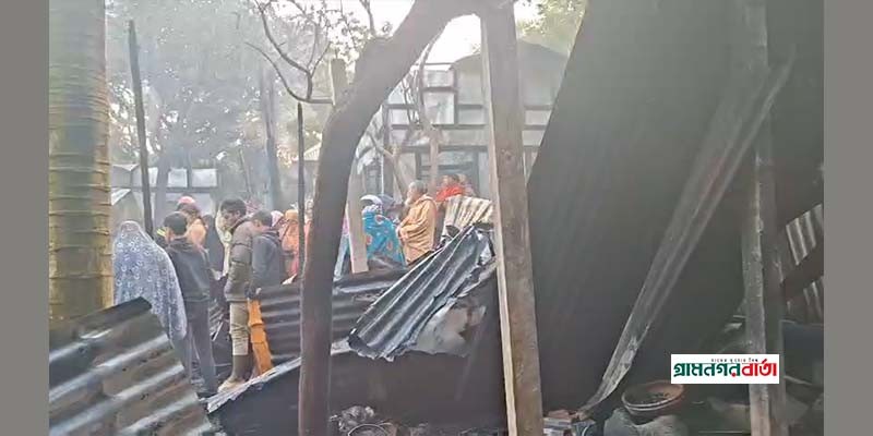 টংগিবাড়ীতে ভয়াবহ অগ্নিকাণ্ডে ৬টি বসতঘর দগ্ধ