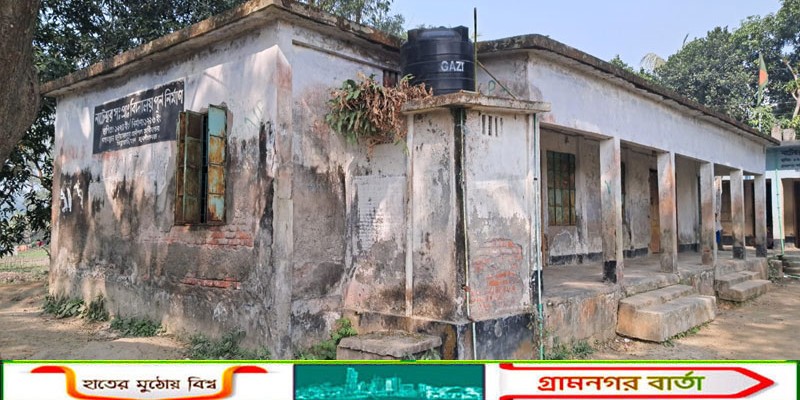 সিরাজদিখানে জীর্ণ স্কুলভবনে সন্তানদের পাঠিয়ে আতঙ্কে থাকেন অভিভাবকরা