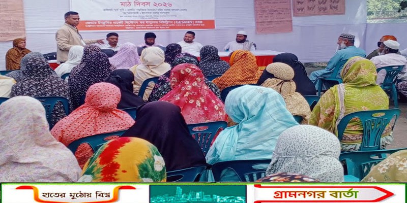 জামালপুর সদরের শরিফপুরে মালচিং পদ্ধতিতে টমেটো, মরিচ চাষে মাঠ দিবস