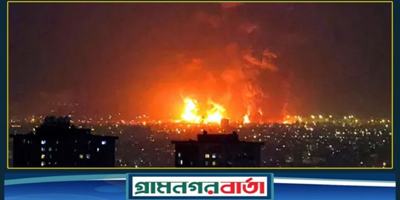 হামলার পর আমিরাতের তেল স্থাপনায় আগুন