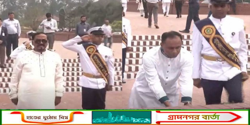 জাতীয় স্মৃতিসৌধে নবনির্বাচিত স্পিকার ও ডেপুটি স্পিকারের শ্রদ্ধা