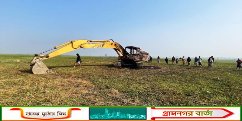 রাজশাহীতে পুকুর কাটতে বাধা দেওয়ায় কৃষককে ভেকুতে পিষে হত্যার অভিযোগে গ্রেপ্তার ২