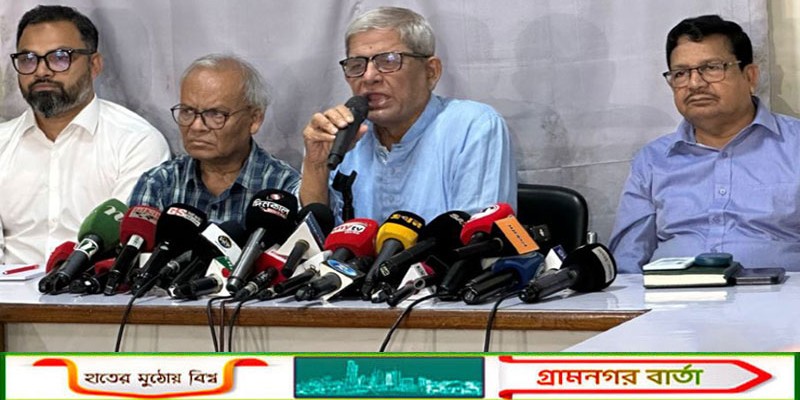 জামায়াতে ইসলামী কখনোই সুস্থ চিন্তা করেন না: মির্জা ফখরুল