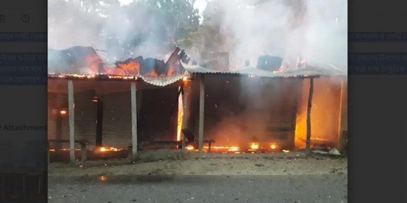 মুন্সীগঞ্জে ভোরে আগুনে পুড়লো ১০টি ব্যবসা প্রতিষ্ঠান 