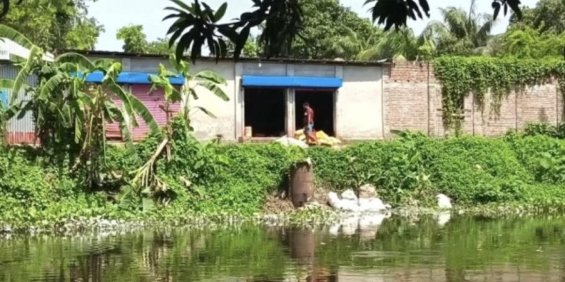 মাদারীপুরে পুকুরে চামড়ার বর্জ্য ফেলে মাছ নষ্ট করার অভিযোগ