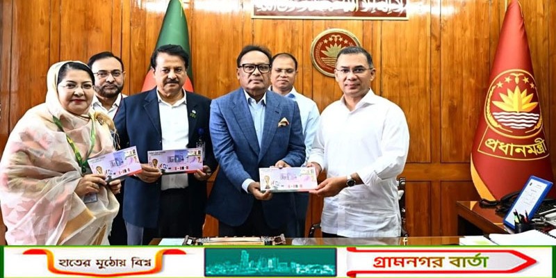 ফুটবল বিশ্বকাপ: স্মারক ডাকটিকিট উন্মোচন প্রধানমন্ত্রীর